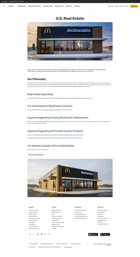 Screenshot of /us/en-us/about-us/franchising/real-estate.html
